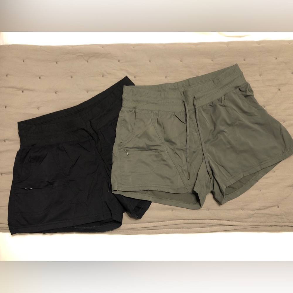 Athletic Works size M, set of black and green shorts